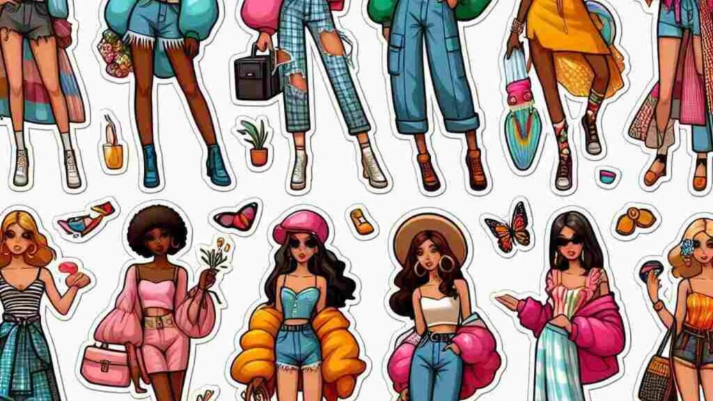 icon fashionista stickers